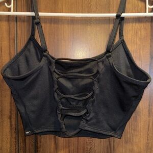 Victoria’s Secret PINK Black Lace-Up Women's Bralette